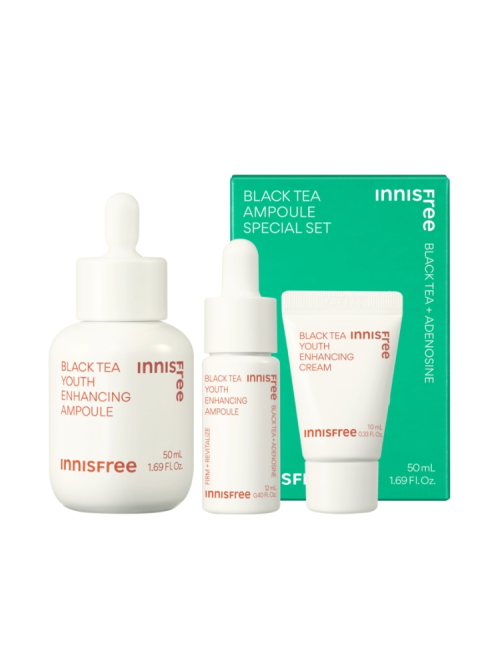 INNISFREE BLACK TEA YOUTH ENHANCING AMPOULE SPECIAL SET | COLOURSWINK