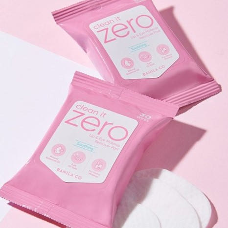 BANILA CO CLEAN IT ZERO SOOTHING LIP EYE REMOVER PAD 60G 30P | COLOURSWINK