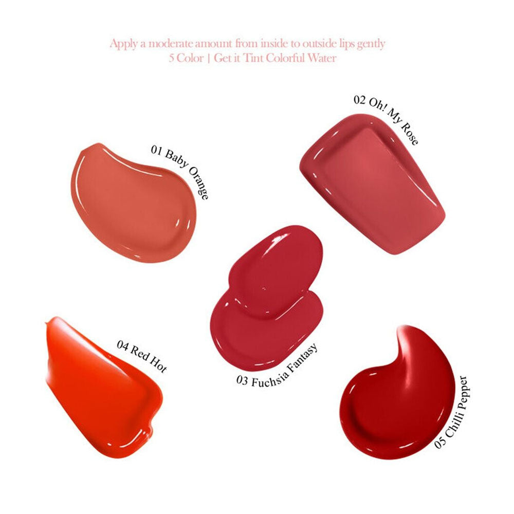 TONYMOLY GET IT TINT COLORFUL WATER 3G 5 COLORS | COLOURSWINK