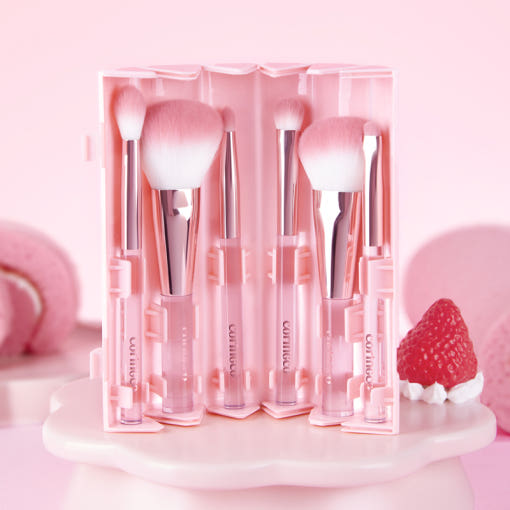 CORINGCO PINK ROLL BRUSH SET 6P | COLOURSWINK