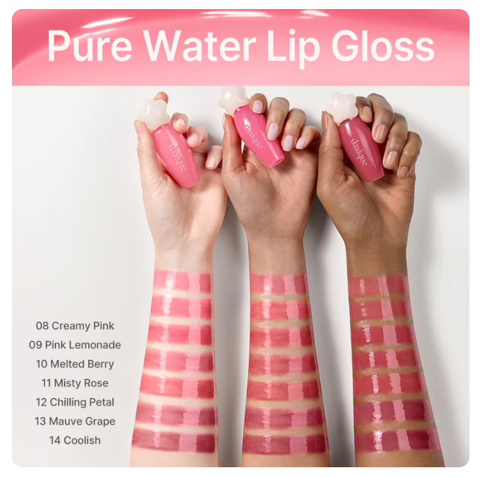 DASIQUE PURE WATER LIP GLOSS 2 6G 14COLORS | COLOURSWINK