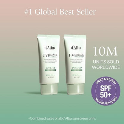 d'Alba Tea Tree Tone-Up Sun Cream SPF50+ PA++++ 50ml | K-Beauty Sunscreen