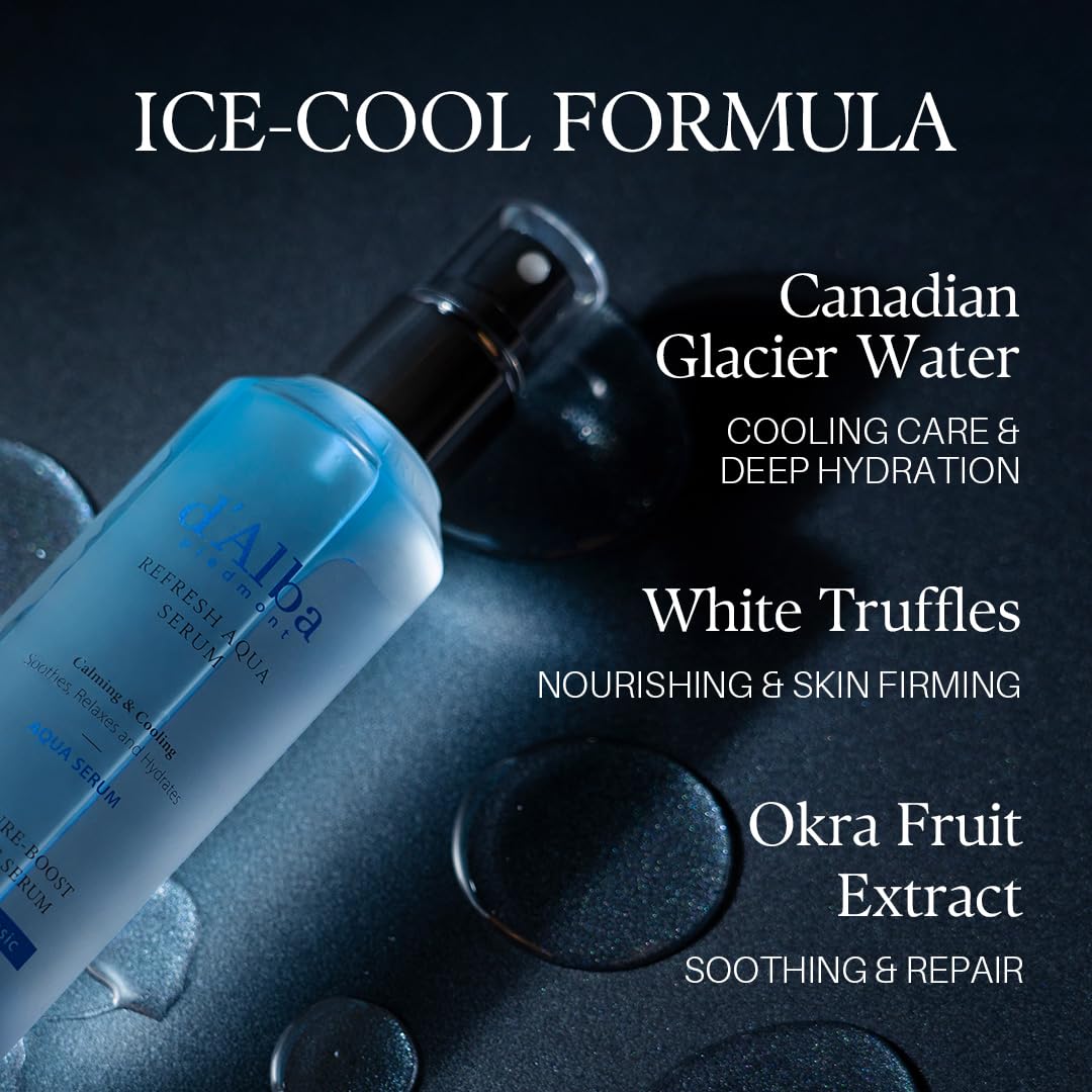 d'Alba White Truffle Refresh Aqua Serum 100ml | Cooling K-Beauty Mist