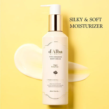 d'Alba Vita Ceramide Body Cream 270ml | Brightening Body Lotion