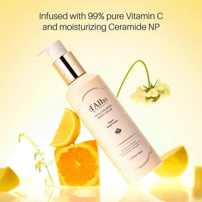 d'Alba Vita Ceramide Body Cream 270ml | Brightening Body Lotion