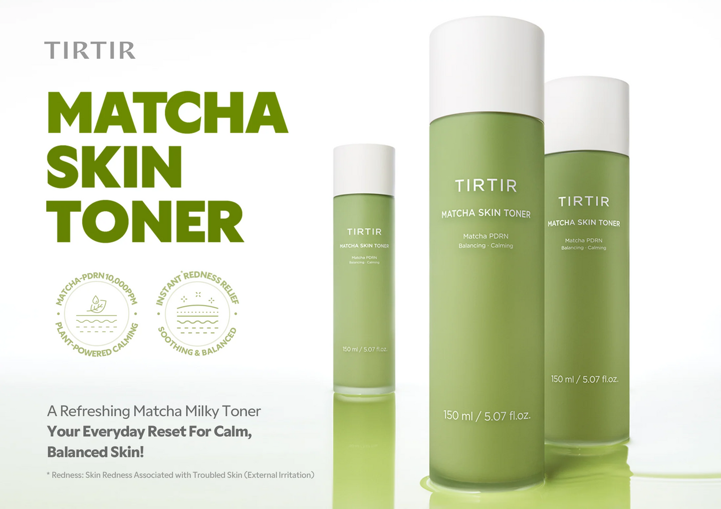 TIRTIR MATCHA  SKIN TONER 150ML