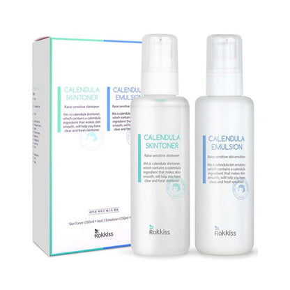 ROKKISS CALENDULA SKIN TONER EMULSION SET 150ML +150ML WRINKLE CARE - ROKKISS | COLOURSWINK