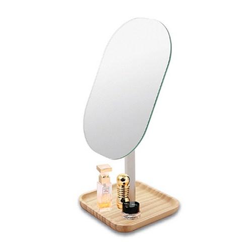 MIRO LINE WOOD TRAY STAND MAKEUP MIRROR ST-311 — TABLETOP VANITY MIRROR - MIRO LINE | COLOURSWINK