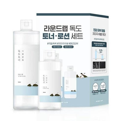ROUND LAB 1025 DOKDO TONER 500ML + LOTION 200ML SPECIAL SET - ROUND LAB | COLOURSWINK