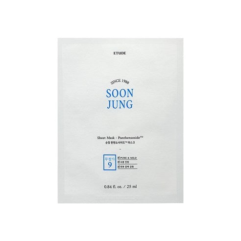 ETUDE HOUSE SOONJUNG PANTHENSOSIDE SHEET MASK SHEET 25ML X 10PCS - ETUDE HOUSE | COLOURSWINK