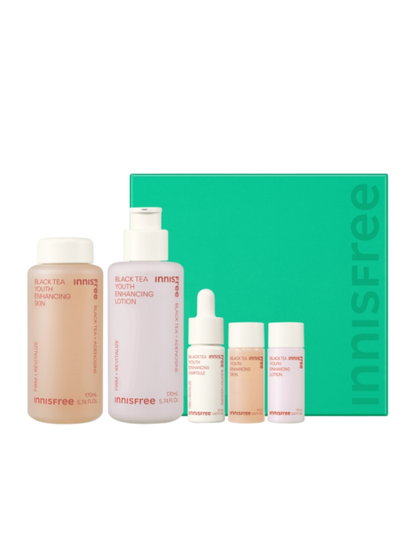 INNISFREE BLACK TEA YOUTH ENHANCING SKINCARE SET - INNISFREE | COLOURSWINK