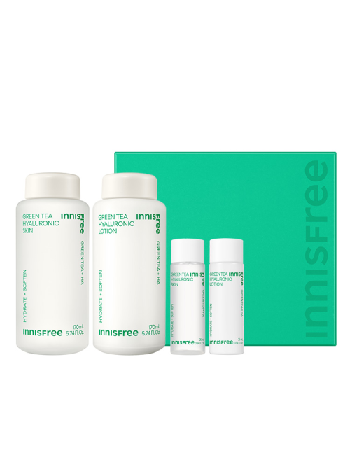 INNISFREE GREEN TEA HYALURONIC SKINCARE SET - INNISFREE | COLOURSWINK