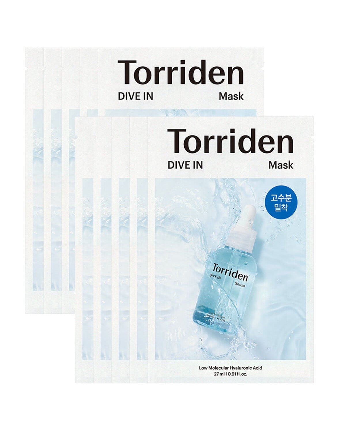 TORRIDEN DIVE-IN LOW MOLECULE HYALURONIC ACID MASK SHEET 10EA - TORRIDEN | COLOURSWINK