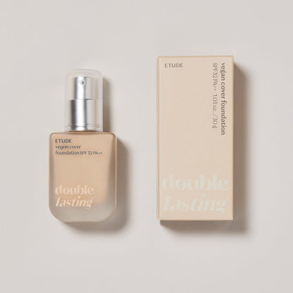 ETUDE DOUBLE LASTING VEGAN COVER FOUNDATION SPF32/PA++ 30G - ETUDE | COLOURSWINK
