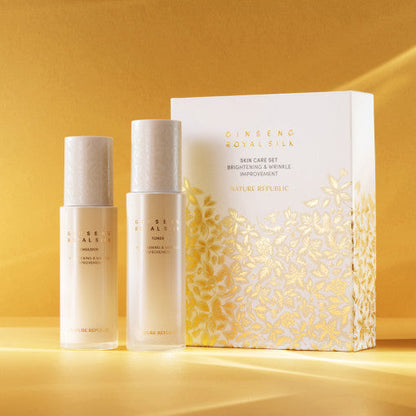 NATURE REPUBLIC GINSENG GOLD SILK TONER EMULSION SET | COLOURSWINK