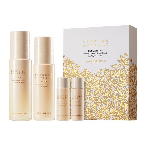NATURE REPUBLIC GINSENG GOLD SILK TONER & EMULSION SET - NATURE REPUBLIC | COLOURSWINK