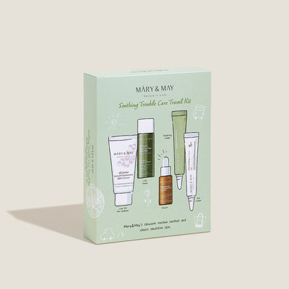 SOOTHING TROUBLE CARE TRAVEL KIT (5PCS) - MARY & MAY | COLOURSWINK