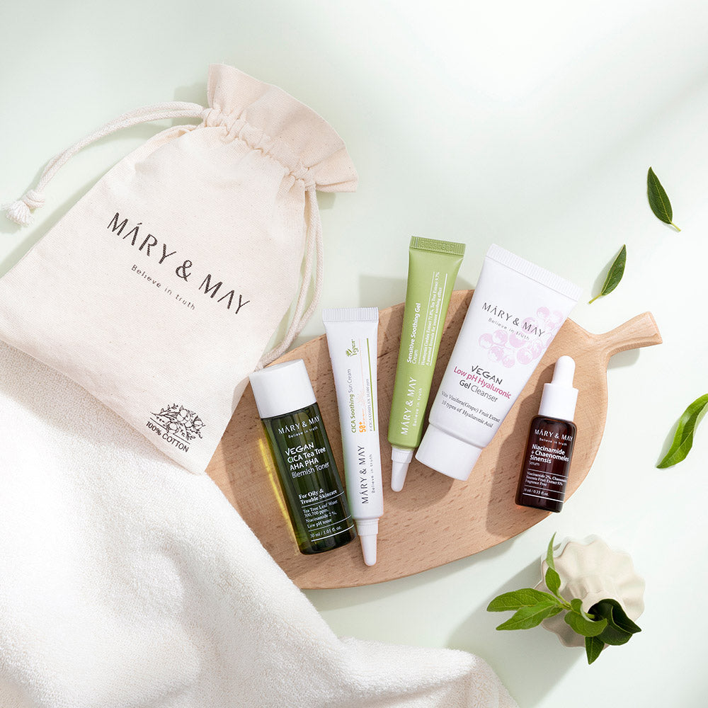 MARY MAY SOOTHING TROUBLE CARE TRAVEL KIT 5PCS | COLOURSWINK