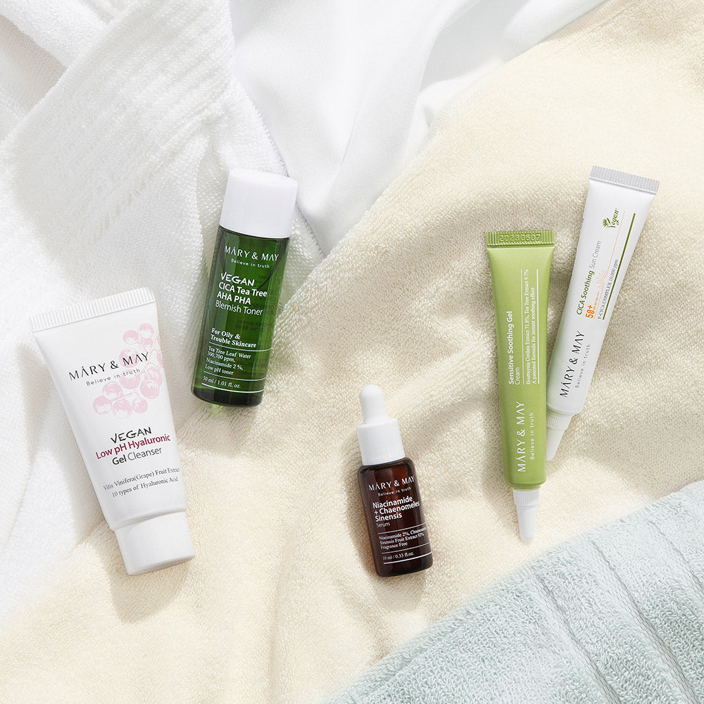 MARY MAY SOOTHING TROUBLE CARE TRAVEL KIT 5PCS | COLOURSWINK