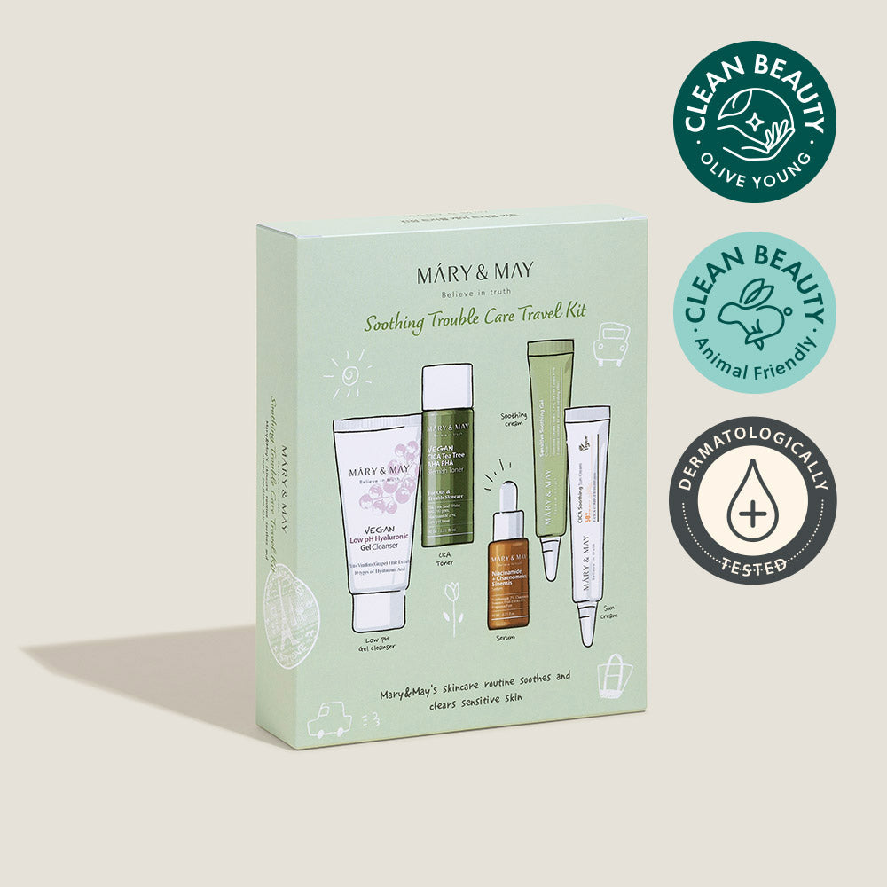 MARY MAY SOOTHING TROUBLE CARE TRAVEL KIT 5PCS | COLOURSWINK