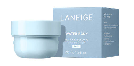 LANEIGE WATER BANK BLUE HYALURONIC CREAM MOISTURIZER REFILL 50ML | COLOURSWINK