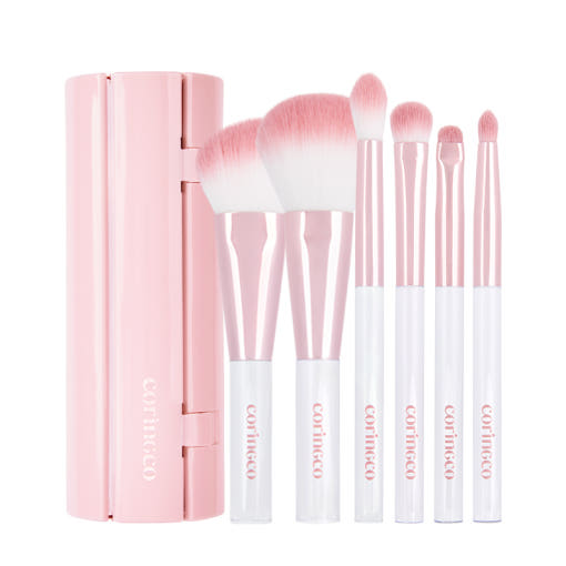 CORINGCO PINK ROLL BRUSH SET 6P - CORINGCO | COLOURSWINK