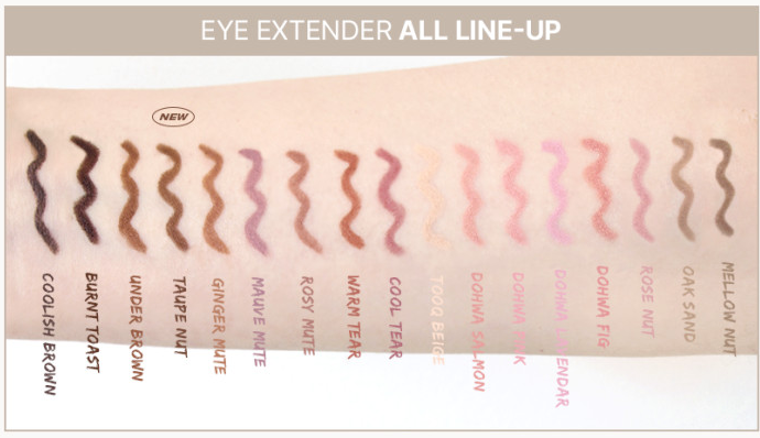 TOOQ EYE EXTENDER WATERPROOF SLIM EYELINER 0 12G 0 3G 16COLORS | COLOURSWINK