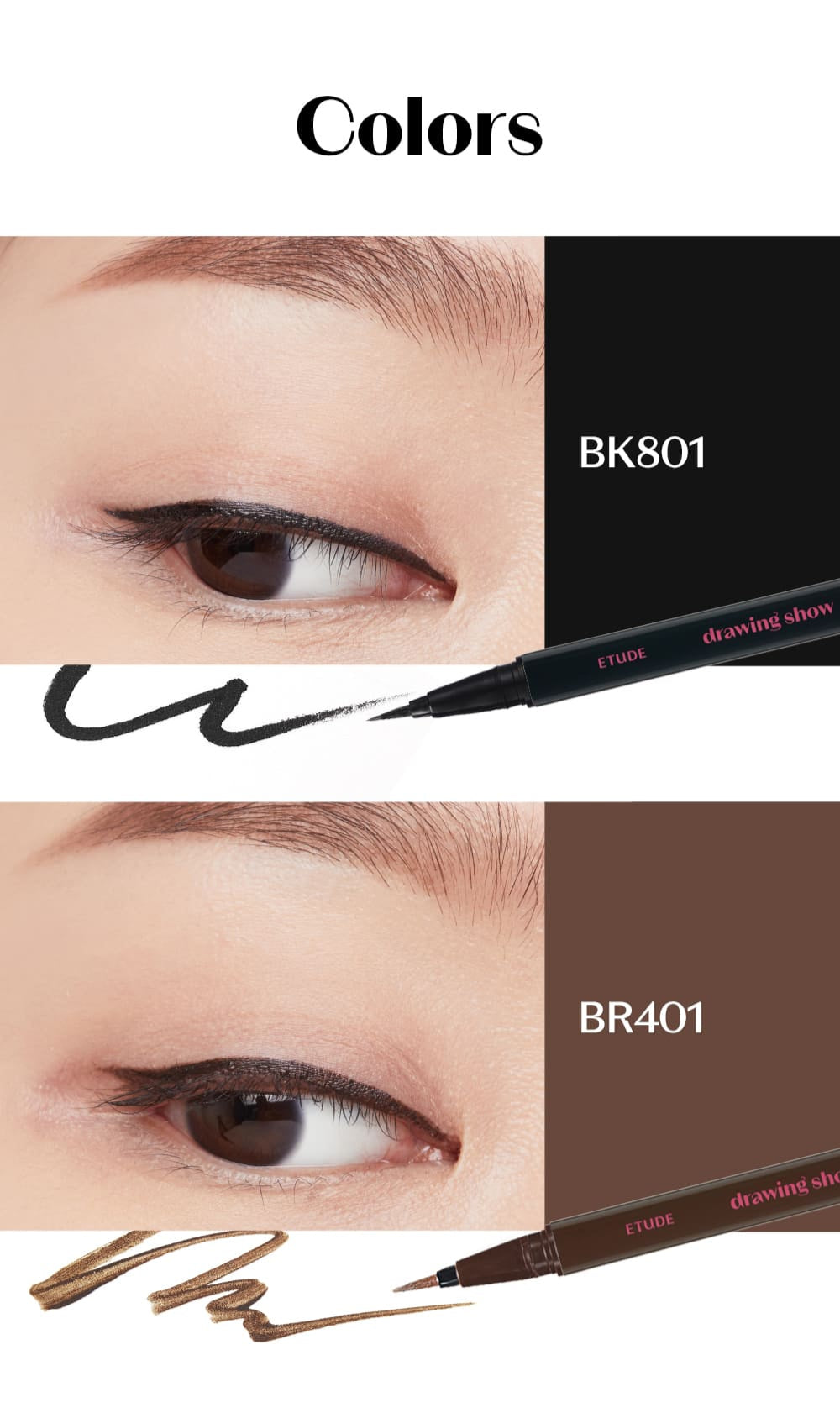 ETUDE DRAWING SHOW BRUSH EYELINER 0 6G | COLOURSWINK