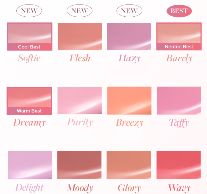 DEAR DAHLIA PETAL DROP LIQUID BLUSH 4G 12COLORS | COLOURSWINK