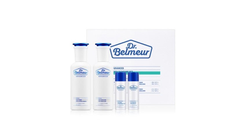 DR.BELMEUR ADVANCED CICA SKINCARE SET (TONER 150ML + EMULSION 150ML) - DR.BELMEUR | COLOURSWINK