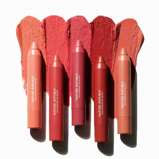 BY FLOWER ECO CRAYON VELVET 2.8G (4COLORS) - NATURE REPUBLIC | COLOURSWINK
