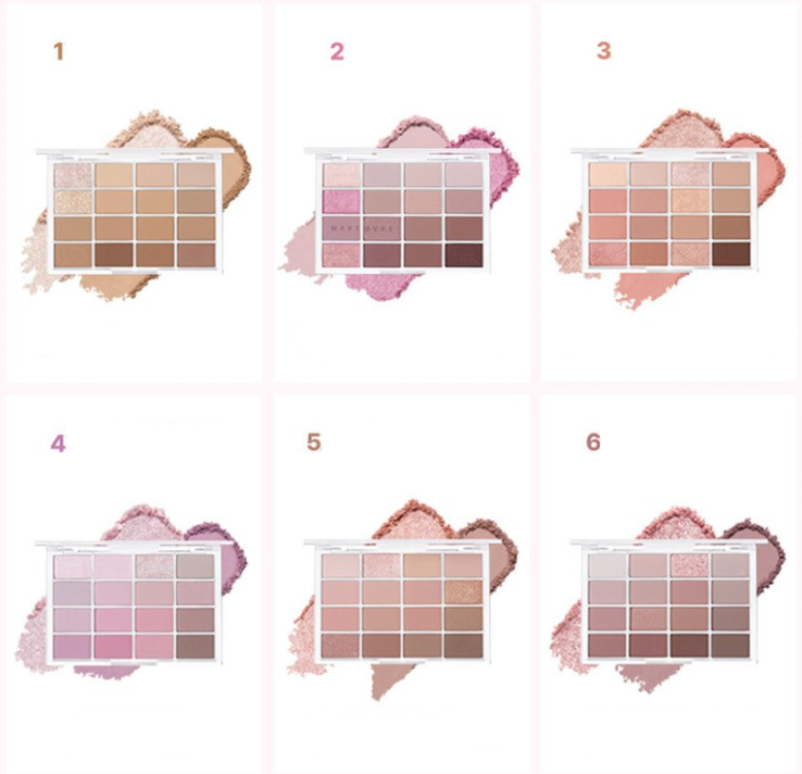WAKEMAKE SOFT BLURRING EYE PALETTE 14G 17COLORS | COLOURSWINK