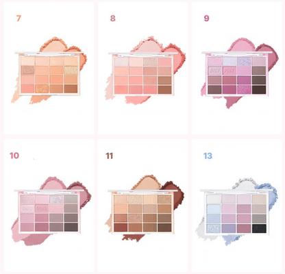 WAKEMAKE SOFT BLURRING EYE PALETTE 14G 17COLORS | COLOURSWINK
