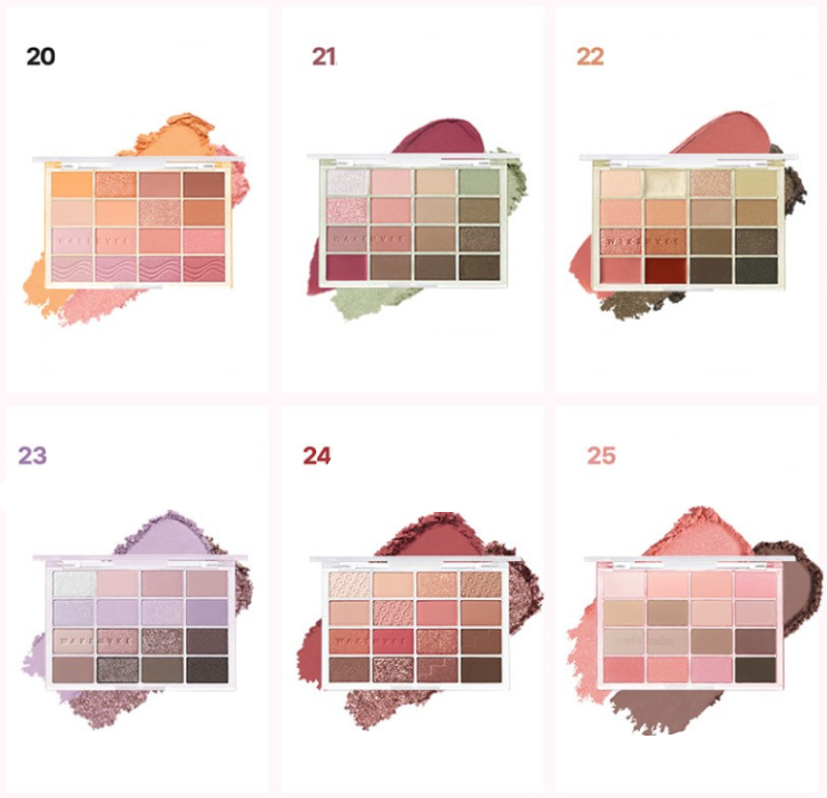 WAKEMAKE SOFT BLURRING EYE PALETTE 14G 17COLORS | COLOURSWINK