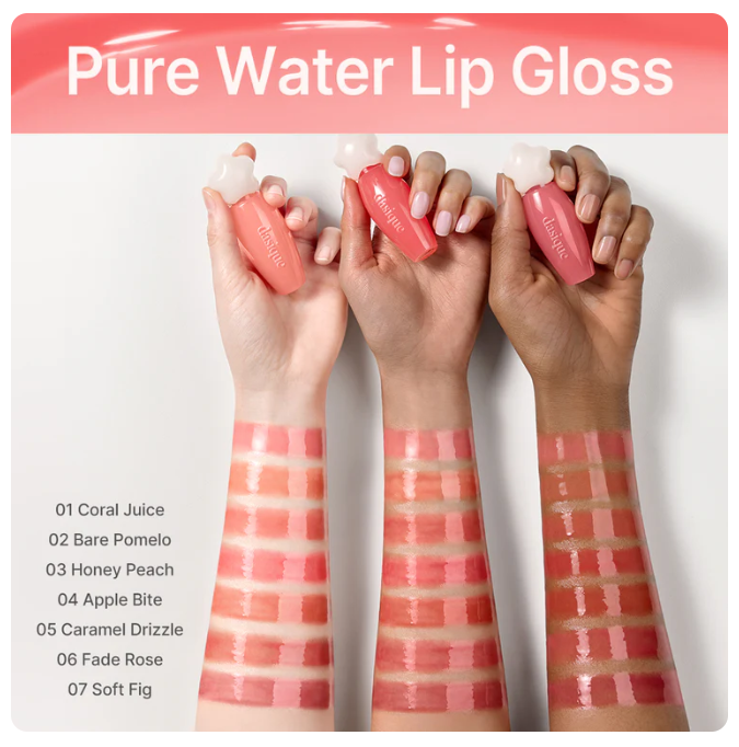 DASIQUE PURE WATER LIP GLOSS 2 6G 14COLORS | COLOURSWINK