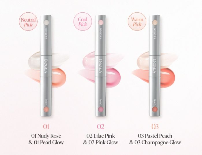 DEAR A BLUSH BEAM DUAL STICK 3G 3COLORS | COLOURSWINK