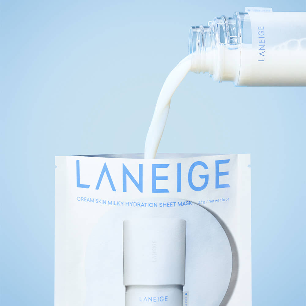 LANEIGE CREAM SKIN MILKY HYDRATION SHEET MASK 33G X 6EA | COLOURSWINK