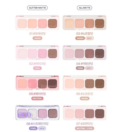 LILYBYRED MOOD IT PALETTE 3 2G 8COLORS | COLOURSWINK