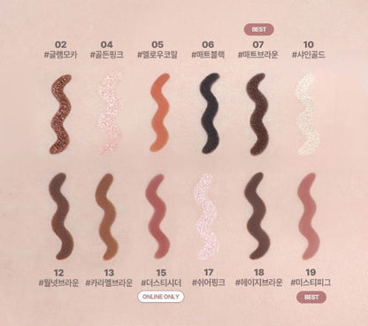 LILYBYRED STARRY EYES AM9 TO PM9 GEL EYELINER 0 5G 11COLORS | COLOURSWINK