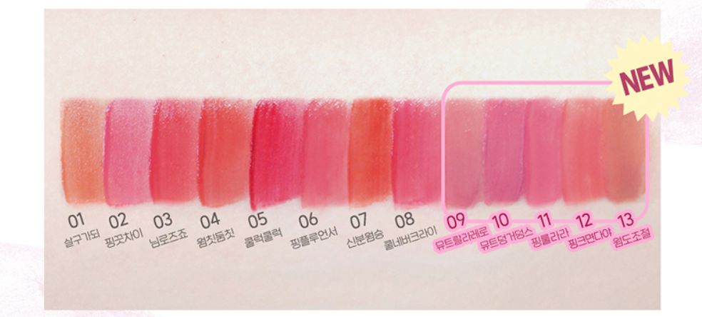 PERIPERA INK THE JELLOBLE TINT 3 7G 12COLORS | COLOURSWINK