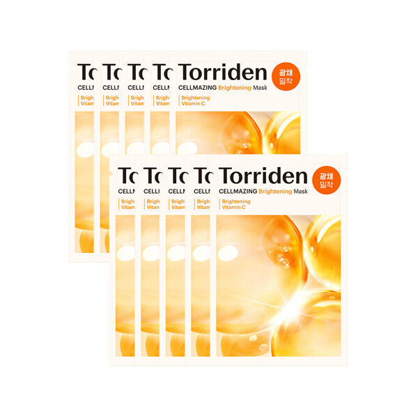 TORRIDEN CELLMAZING VITA C BRIGHTENING MASK SHEET 26ML X 10EA - TORRIDEN | COLOURSWINK
